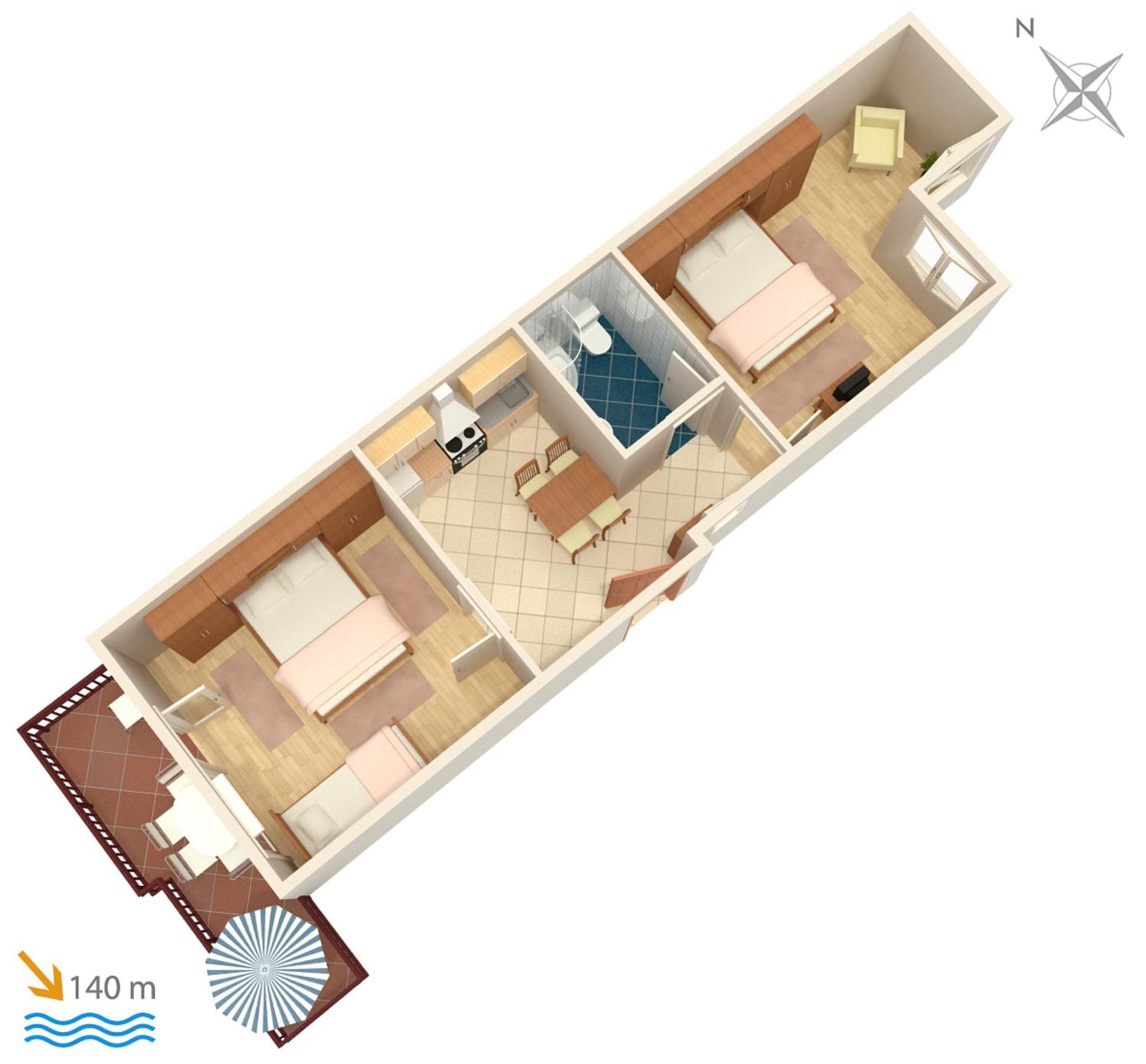 Apartments And Rooms By The Sea Brela, Makarska - 2752 Exterior photo